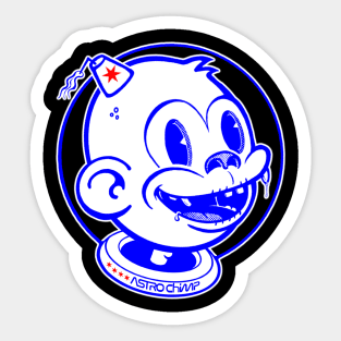 Astro Chimp is amazed and excited! Sticker